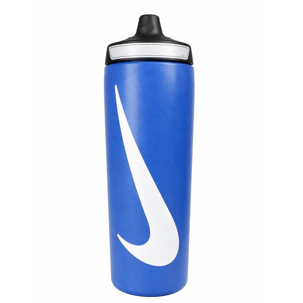 Nike Sport Water Bottle 24 oz Blue‎ Swoosh Squeeze Top BPA Free 'NEW NEVER USED'